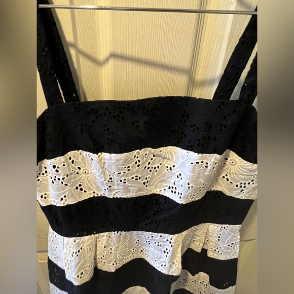 Loft Eyelet Striped Dress - Picture 5 of 5